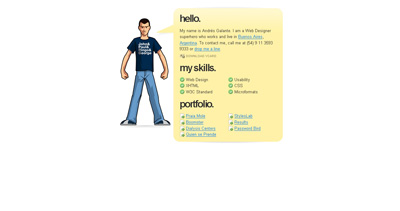 Andres Galante Website Screenshot