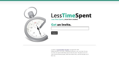 Less Time Spent Website Screenshot