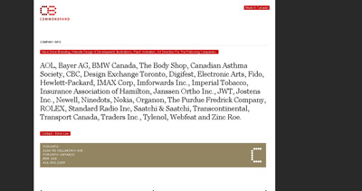 Common Brand Website Screenshot