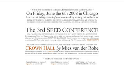 Seed Conference Website Screenshot