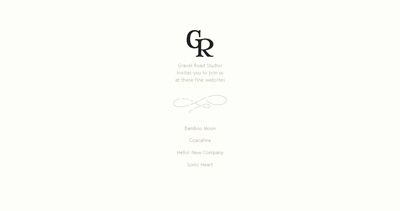 Gravel Road Studios Website Screenshot