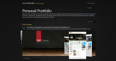 Leigh Taylor Website Screenshot