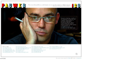 PauWeb Website Screenshot
