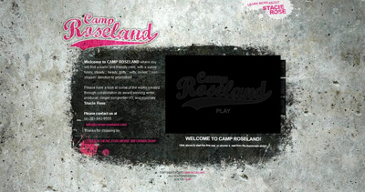 Camp Roseland Website Screenshot