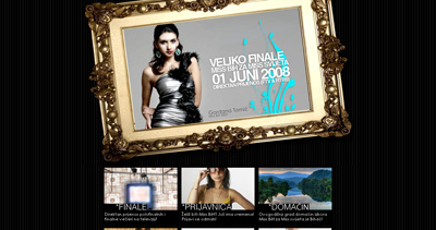 Miss BiH for Miss World Website Screenshot