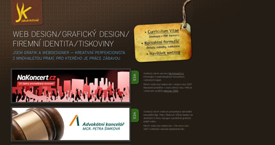 Jakub Krčmář Website Screenshot