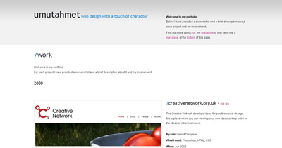 umutahmet Website Screenshot