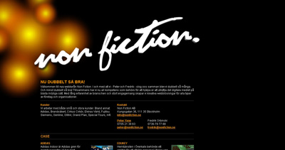 Non Fiction AB Website Screenshot