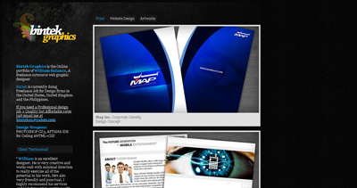Bintek Graphics Website Screenshot