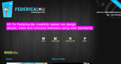 Federica Cau Website Screenshot