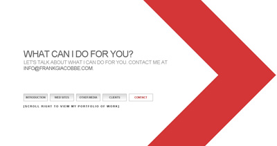 Frank Giacobbe Website Screenshot