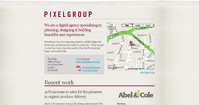 Pixelgroup Website Screenshot