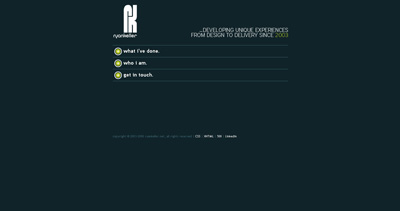 Ryan Keller Website Screenshot