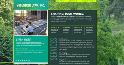 Volunteer Lawn Inc. Website Screenshot