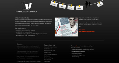 Water’s Edge Media Website Screenshot