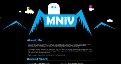 Vince Gonzalez Website Screenshot