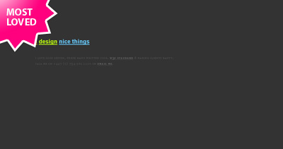 The Home of Nice Things Website Screenshot
