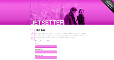 Jetsetter Website Screenshot