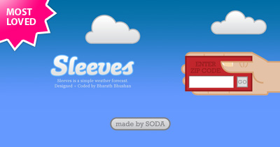 Sleeves Website Screenshot