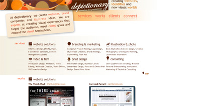 depictionary Website Screenshot