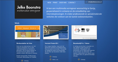 Jelke Boonstra Website Screenshot