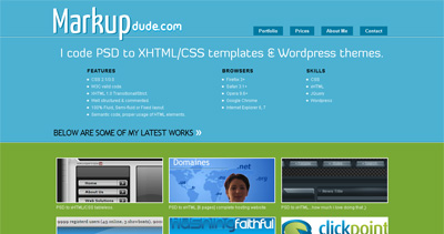 Markup Dude Website Screenshot