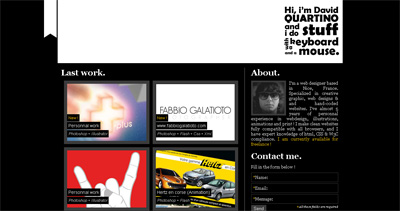 David Quartino Website Screenshot