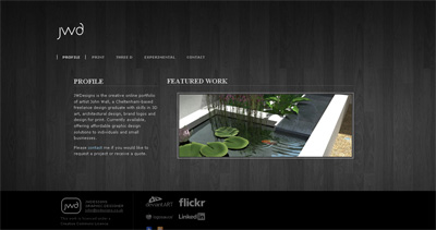 JWDesigns Website Screenshot