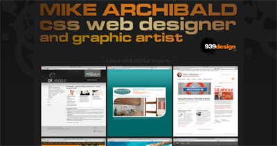 Mike Archibald Website Screenshot