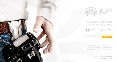 Spider Holster Website Screenshot