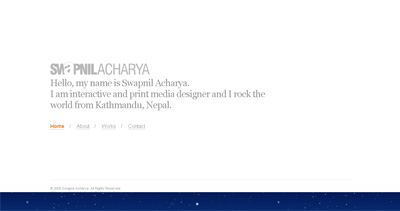 Swapnil Acharya Website Screenshot