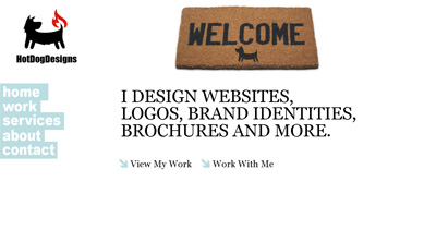 HotDogDesigns Website Screenshot