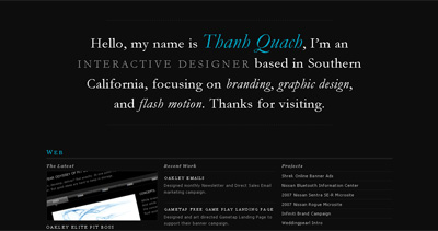 Thanh Quach Website Screenshot