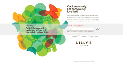Lilly’s Table Website Screenshot