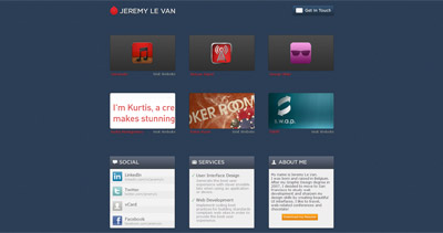 Jeremy Le Van Website Screenshot
