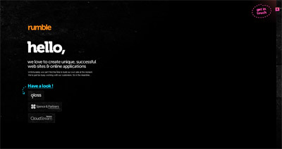 Rumble Labs Website Screenshot