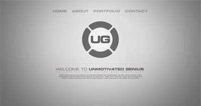 Unmotivated Genius Website Screenshot