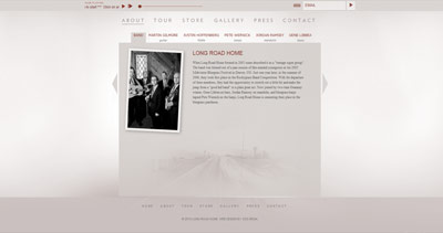 Long Road Home Website Screenshot