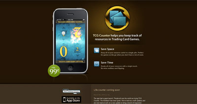 TCG Counter Website Screenshot