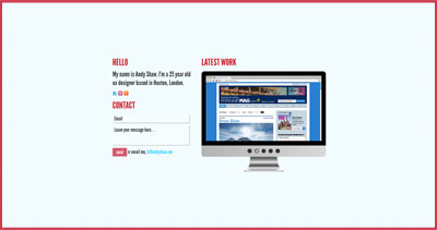 Andy Shaw Website Screenshot
