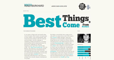 Roger Burkhard Website Screenshot