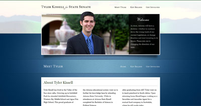 Tyler Kissell Website Screenshot