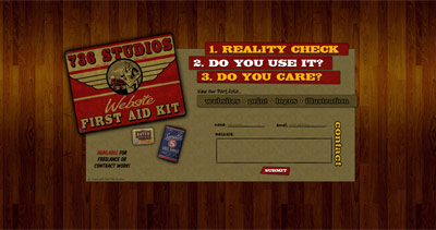 736 Studios Website Screenshot