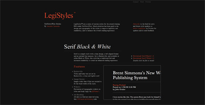 LegiStyles Website Screenshot