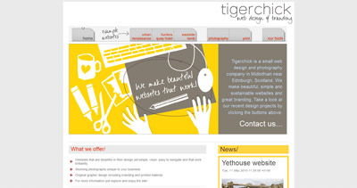 Tigerchick Website Screenshot