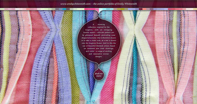 Emily Whitesmith Website Screenshot