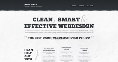 Jeroen Homan Website Screenshot