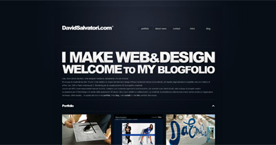 David Salvatori Website Screenshot