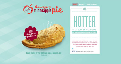 Minneapple Pie Website Screenshot