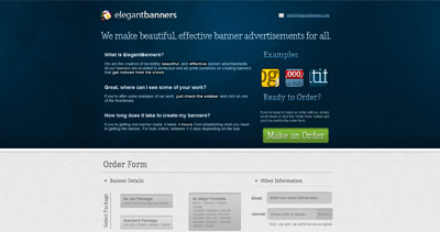 Elegant Banners Website Screenshot